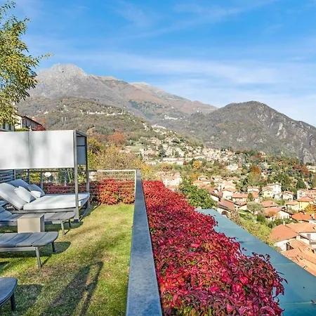 Luxury Penthouse View Pool Terrasse Sauna דירה