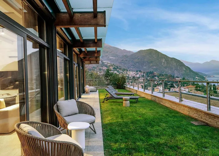 Luxury Penthouse View Pool Terrasse Sauna * Menaggio