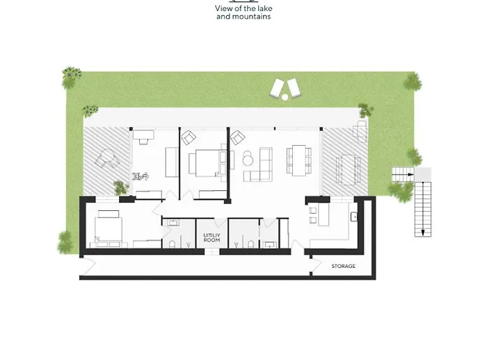 Luxury Penthouse View Pool Terrasse Sauna * מנאג'יו