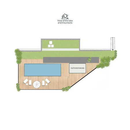 Luxury Penthouse View Pool Terrasse Sauna